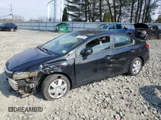 2012 Honda Civic LX z VIN 19XFB2F51CE374177, wystawiony jako Copart lot #50894845 z przebiegiem 128 505 mil mil oraz Szkoda całkowita • Salvage title. Historia ofert i sprzedaży dostępna na DreamBid. Obrazek 1.