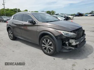 2017 Infiniti QX30 Premium with VIN SJKCH5CR5HA019904, listed as a Copart auction lot 54237285 with 190,348 mi miles and Salvage title. Bid and sale history available at DreamBid. Image 4.