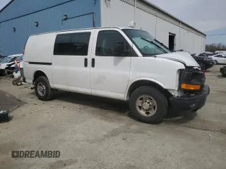 2013 Chevrolet Express Cargo with VIN 1GCZGTCA7D1177735, listed as a Copart auction lot 48693815 with 101,380 mi miles and Salvage title. Bid and sale history available at DreamBid. Image 4.