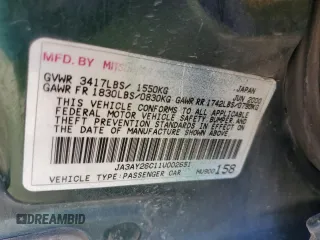 2001 Mitsubishi Mirage ES z VIN JA3AY26C11U002651, wystawiony jako Copart lot #55161755 z przebiegiem 209 883 mil mil oraz Szkoda całkowita • Salvage title. Historia ofert i sprzedaży dostępna na DreamBid. Obrazek 13.