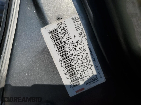 2001 Lexus RX 300 with VIN JTJHF10U810190848, listed as a Copart auction lot 69218754 with 96,814 mi miles and Clean Title. Bid and sale history available at DreamBid. Image 12.