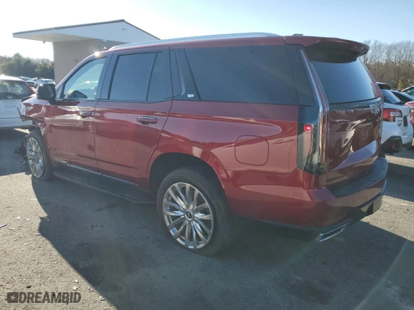 2021 Cadillac Escalade Premium Luxury with VIN 1GYS4BKL8MR396383, listed as a Copart auction lot 83378474 with 58,569 mi miles and Salvage Title. Bid and sale history available at carsss.com. Image 2.