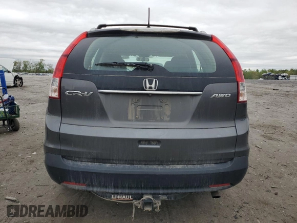 2014 Honda CR-V LX with VIN 2HKRM4H35EH727162, listed as a Copart auction lot 52741765 with 161,641 mi miles and Salvage Title. Bid and sale history available at carsss.com. Image 6.