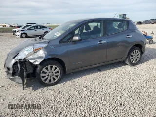 2015 Nissan LEAF S with VIN 1N4AZ0CPXFC324279, listed as a Copart auction lot 49394845 with 45,281 mi miles and Salvage Title. Bid and sale history available at carsss.com. Image 1.