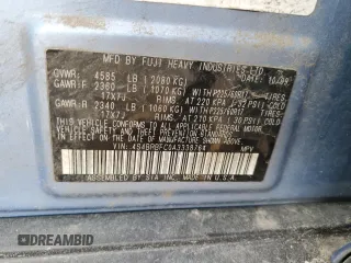 2010 Subaru Outback Premium All-Weather Anniversary with VIN 4S4BRBFC0A3338764, listed as a Copart auction lot 41420725 with 181,097 mi miles and Salvage title. Bid and sale history available at DreamBid. Image 13.