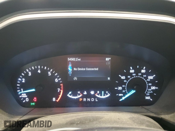2021 Ford Escape SE with VIN 1FMCU9G69MUB23483, listed as a Copart auction lot 61095385 with 54,562 mi miles and Salvage title. Bid and sale history available at DreamBid. Image 9.