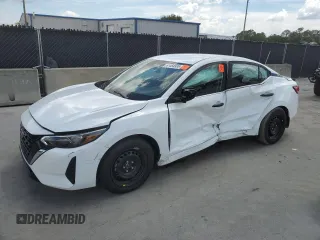 2025 Nissan Sentra S с VIN 3N1AB8BV2SY231774, выставлен на аукционе Copart как лот 61454985 с пробегом 2 847 миль миль и Чистый • Clean title. История ставок и продаж доступна на DreamBid. Изображение 1.