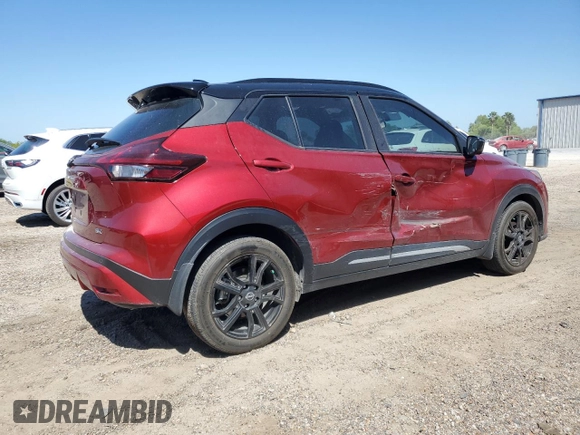 2023 Nissan Kicks SR with VIN 3N1CP5DV2PL494843, listed as a Copart auction lot 51781015 with 18,346 mi miles and Salvage Title. Bid and sale history available at carsss.com. Image 3.