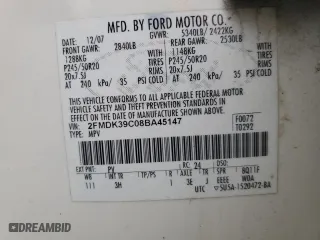 2008 Ford Edge Limited with VIN 2FMDK39C08BA45147, listed as a Copart auction lot 49298685 with 220,643 mi miles and Salvage Title. Bid and sale history available at carsss.com. Image 15.
