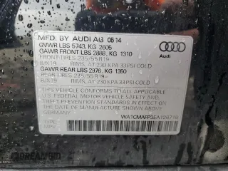 2014 Audi Q5 Premium Plus z VIN WA1CMAFP3EA126716, wystawiony jako Copart lot #56861425 z przebiegiem 109 522 mil mil oraz Szkoda całkowita • Salvage title. Historia ofert i sprzedaży dostępna na DreamBid. Obrazek 13.