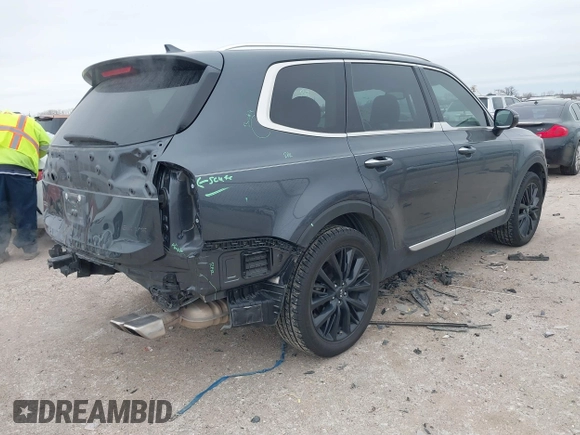 2020 Kia Telluride SX with VIN 5XYP5DHC9LG028738, listed as a IAAI auction lot 41577464 with 123,455 mi miles and . Bid and sale history available at DreamBid. Image 4.