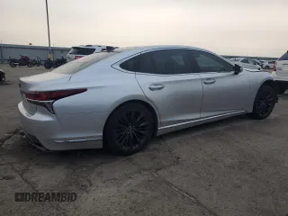 2018 Lexus LS with VIN JTHB5LFF2J5001936, listed as a Copart auction lot 45099015 with Not Provided miles and Salvage Title. Bid and sale history available at carsss.com. Image 3.