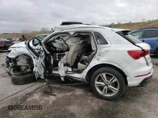 2022 Audi Q3 S line Premium Plus with VIN WA1EECF32N1030039, listed as a Copart auction lot 54728825 with Not provided miles and Salvage title. Bid and sale history available at DreamBid. Image 2.