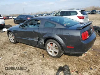 2007 Ford Mustang GT Deluxe with VIN 1ZVFT82H275246450, listed as a Copart auction lot 52744255 with 103,593 mi miles and Salvage Title. Bid and sale history available at carsss.com. Image 2.