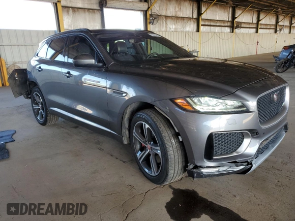 2019 Jaguar F-Pace S with VIN SADCM2FV1KA610717, listed as a Copart auction lot 55041445 with 85,262 mi miles and Salvage Title. Bid and sale history available at DreamBid. Image 4.