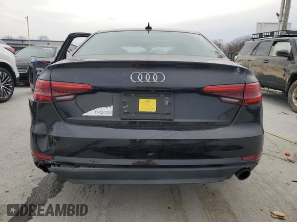 2018 Audi A4 Premium with VIN WAUKMAF40JA115039, listed as a Copart auction lot 47792475 with 0 mi miles and Salvage Title. Bid and sale history available at carsss.com. Image 6.