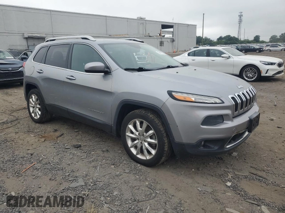 2014 Jeep Cherokee Limited with VIN 1C4PJLDS0EW241327, listed as a Copart auction lot 59440245 with 73,623 mi miles and Salvage title. Bid and sale history available at DreamBid. Image 4.