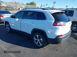 2020 Jeep Cherokee Limited with VIN 1C4PJLDBXLD536346, listed as a IAAI auction lot 41164017 with 35,057 mi miles. Bid and sale history available at carsss.com. Image 3.