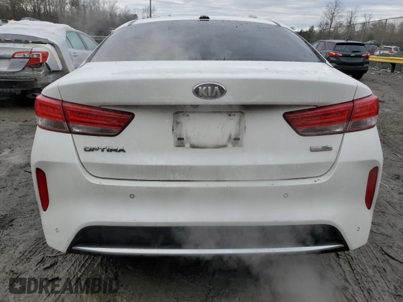 2018 Kia Optima Premium with VIN KNAGT4LE1J5020781, listed as a Copart auction lot 85206024 with 165,535 mi miles and Salvage title. Bid and sale history available at DreamBid. Image 6.