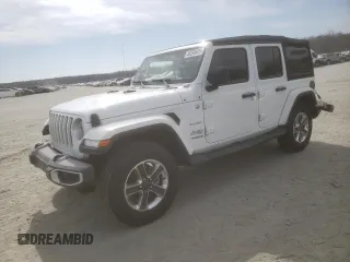 2018 Jeep Wrangler Unlimited Sahara z VIN 1C4HJXEN4JW200830, wystawiony jako Copart lot #46298625 z przebiegiem 46 783 mil mil oraz Szkoda całkowita • Salvage title. Historia ofert i sprzedaży dostępna na DreamBid. Obrazek 1.