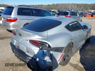 2020 Toyota GR Supra 3.0 with VIN WZ1DB4C01LW032599, listed as a IAAI auction lot 41571974 with 47,021 mi miles. Bid and sale history available at carsss.com. Image 4.