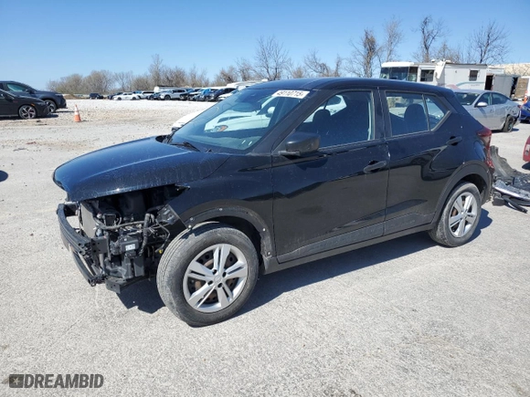 2021 Nissan Kicks S with VIN 3N1CP5BV6ML464470, listed as a Copart auction lot 49110715 with 83,828 mi miles and Salvage Title. Bid and sale history available at carsss.com. Image 1.