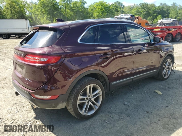 2018 Lincoln MKC Reserve z VIN 5LMCJ3D95JUL22995, wystawiony jako Copart lot #55973495 z przebiegiem 16 215 mil mil oraz Szkoda całkowita • Salvage title. Historia ofert i sprzedaży dostępna na DreamBid. Obrazek 3.
