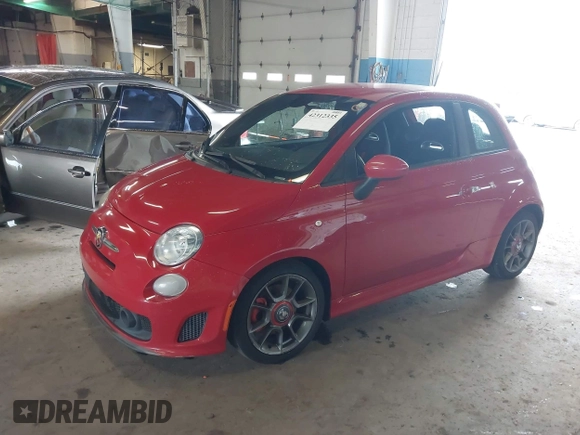 2015 FIAT 500 Abarth with VIN 3C3CFFFH1FT648121, listed as a IAAI auction lot 42312335 with 156,532 mi miles and . Bid and sale history available at DreamBid. Image 2.