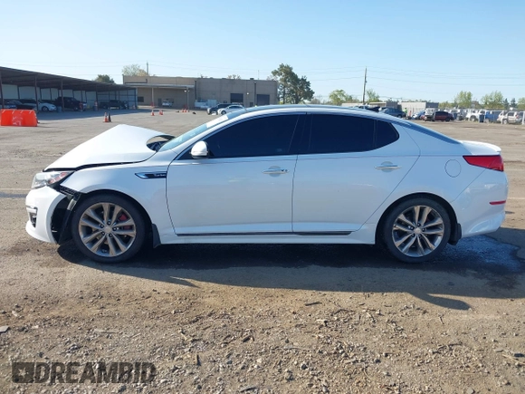 2015 Kia Optima SXL Turbo with VIN 5XXGR4A6XFG412013, listed as a IAAI auction lot 41960226 with 143,745 mi miles and . Bid and sale history available at DreamBid. Image 14.