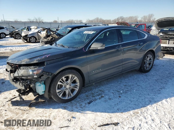 2015 Chevrolet Impala LT with VIN 2G1125S32F9248678, listed as a Copart auction lot 46180765 with 236,585 mi miles and Salvage title. Bid and sale history available at DreamBid. Image 1.