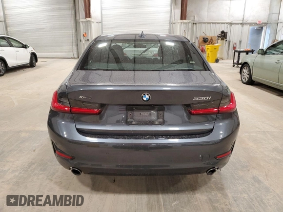 2021 BMW 3 Series 330i xDrive with VIN 3MW5R7J06M8B89958, listed as a Copart auction lot 53075975 with 35,240 mi miles and Salvage Title. Bid and sale history available at carsss.com. Image 6.