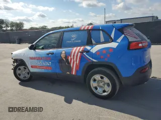 2015 Jeep Cherokee Sport with VIN 1C4PJLAB2FW517187, listed as a Copart auction lot 53252985 with 118,098 mi miles and Salvage Title. Bid and sale history available at carsss.com. Image 2.