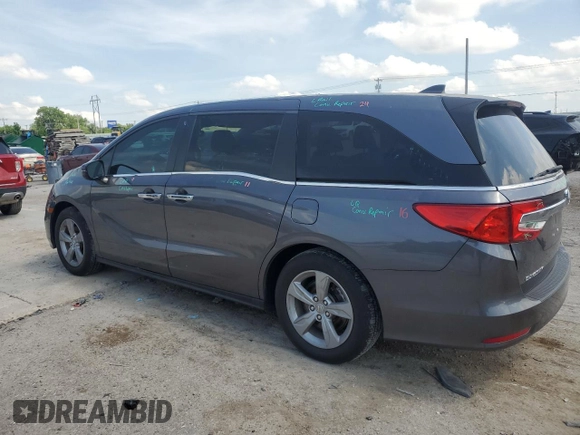 2020 Honda Odyssey EX-L с VIN 5FNRL6H7XLB003593, выставлен на аукционе Copart как лот 57576855 с пробегом 57 169 миль миль и Списание • Salvage title. История ставок и продаж доступна на DreamBid. Изображение 2.