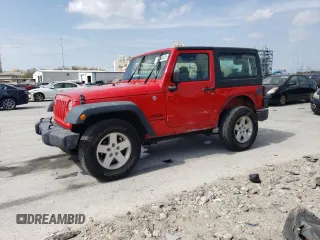 2018 Jeep Wrangler Sport S with VIN 1C4GJWAG2JL922408, listed as a Copart auction lot 49140425 with 62,632 mi miles and Salvage Title. Bid and sale history available at carsss.com. Image 1.