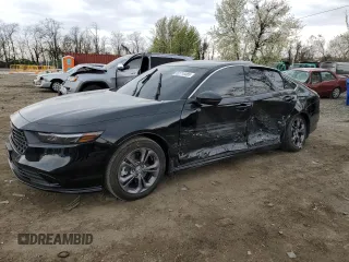 2025 Honda Accord EX-L with VIN 1HGCY2F61SA014470, listed as a Copart auction lot 52714485 with 14,095 mi miles and Salvage title. Bid and sale history available at DreamBid. Image 1.