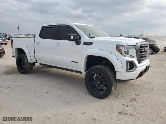 2022 GMC Sierra 1500 Limited AT4 with VIN 1GTP9EEL4NZ163676, listed as a Copart auction lot 44471625 with 55,695 mi miles and Salvage Title. Bid and sale history available at carsss.com. Image 4.
