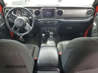 2021 Jeep Wrangler Unlimited Willys with VIN 1C4HJXDM8MW603982, listed as a Copart auction lot 52986495 with 80,474 mi miles and Salvage title. Bid and sale history available at DreamBid. Image 8.
