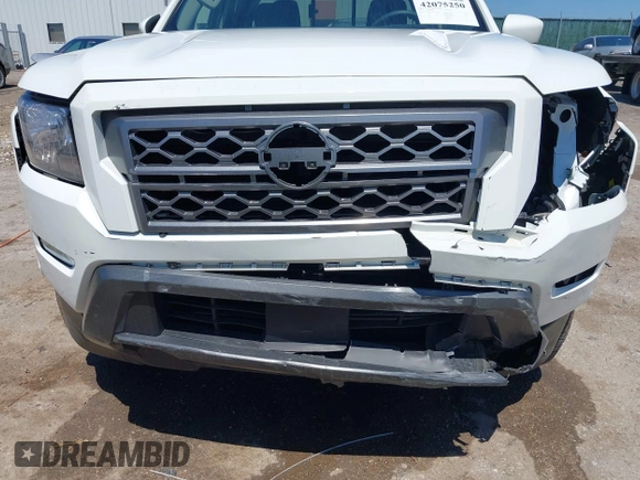 2024 Nissan Frontier SV with VIN 1N6ED1EJ0RN634679, listed as a IAAI auction lot 42075250 with 2,296 mi miles and . Bid and sale history available at DreamBid. Image 6.
