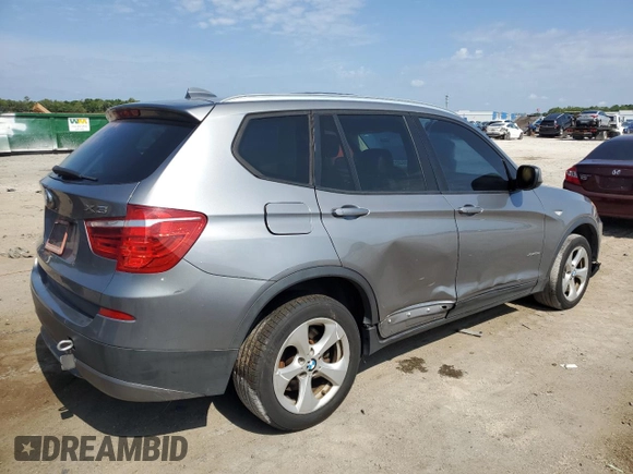 2011 BMW X3 28i with VIN 5UXWX5C59BLW14085, listed as a Copart auction lot 56405335 with 219,872 mi miles and Clean Title. Bid and sale history available at DreamBid. Image 3.