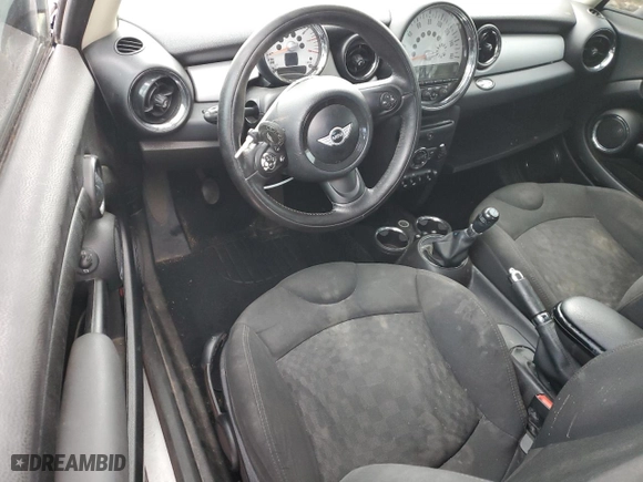 2012 MINI Cooper Hardtop with VIN WMWSU3C52CT369853, listed as a Copart auction lot 46457225 with 0 mi miles and Salvage Title. Bid and sale history available at carsss.com. Image 8.