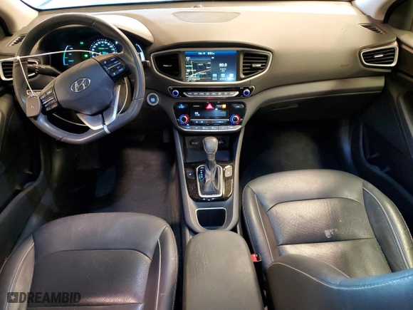 2017 Hyundai Ioniq Hybrid Limited with VIN KMHC05LCXHU023320, listed as a Copart auction lot 45158075 with 91,936 mi miles and Salvage Title. Bid and sale history available at carsss.com. Image 8.