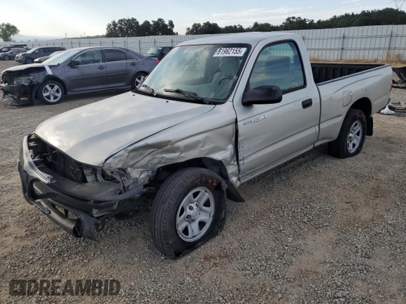 2004 Toyota Tacoma with VIN 5TENL42NX4Z407973, listed as a Copart auction lot 61962155 with 163,180 mi miles and Salvage title. Bid and sale history available at DreamBid. Image 1.