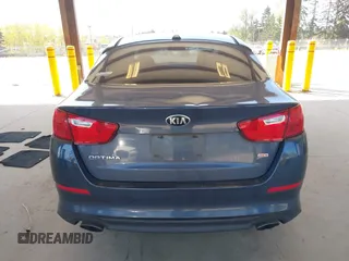 2015 Kia Optima LX with VIN KNAGM4A70F5592109, listed as a IAAI auction lot 42053533 with 159,401 mi miles. Bid and sale history available at carsss.com. Image 16.