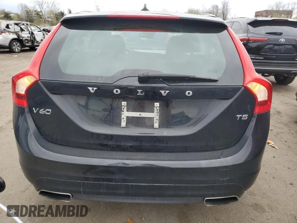 2016 Volvo V60 T5 Drive-E Premier with VIN YV140MEK0G1309419, listed as a Copart auction lot 50681074 with 0 mi miles. Bid and sale history available at carsss.com. Image 6.