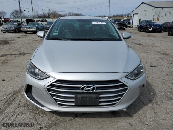 2017 Hyundai Elantra SE with VIN KMHD74LF6HU095264, listed as a Copart auction lot 51821205 with 159,911 mi miles and Clean Title. Bid and sale history available at carsss.com. Image 5.