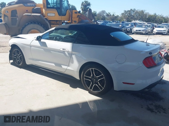 2022 Ford Mustang EcoBoost with VIN 1FATP8UH6N5107464, listed as a IAAI auction lot 41683650 with 57,061 mi miles. Bid and sale history available at carsss.com. Image 3.