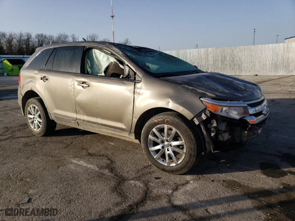 2014 Ford Edge SEL with VIN 2FMDK4JC8EBB55425, listed as a Copart auction lot 48813805 with 210,560 mi miles and Salvage Title. Bid and sale history available at carsss.com. Image 4.