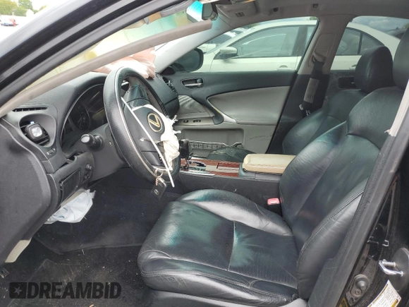 2006 Lexus IS 250 with VIN JTHBK262262016946, listed as a Copart auction lot 58271605 with 110,555 mi miles and Clean title. Bid and sale history available at DreamBid. Image 7.