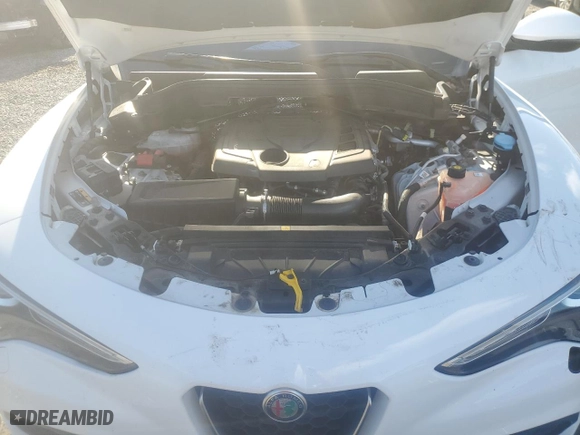 2022 Alfa Romeo Stelvio Ti with VIN ZASPAKBN8N7D29373, listed as a Copart auction lot 85424324 with 50,926 mi miles and Salvage Title. Bid and sale history available at carsss.com. Image 12.