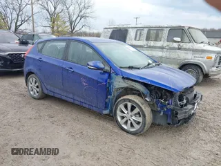 2013 Hyundai Accent SE with VIN KMHCU5AE9DU079526, listed as a IAAI auction lot 41890415 with 103,895 mi miles. Bid and sale history available at carsss.com. Image 1.